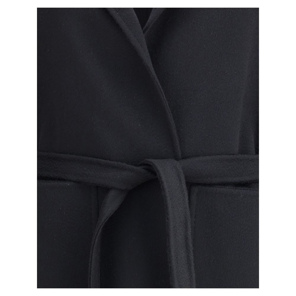 Max Mara Black Cashmere Coat - Image 3