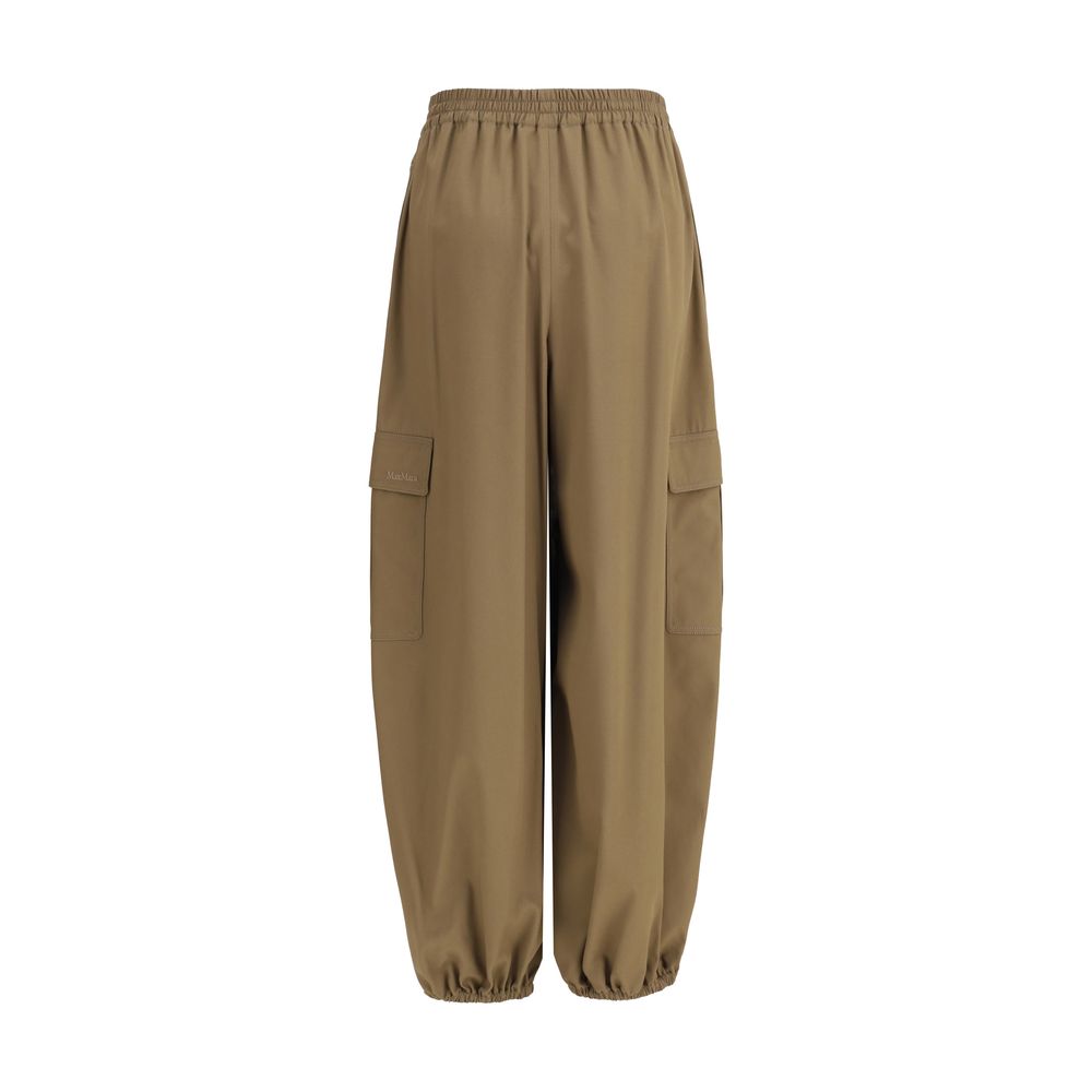 Max Mara Beige Cotton Cargo Pants - Image 2