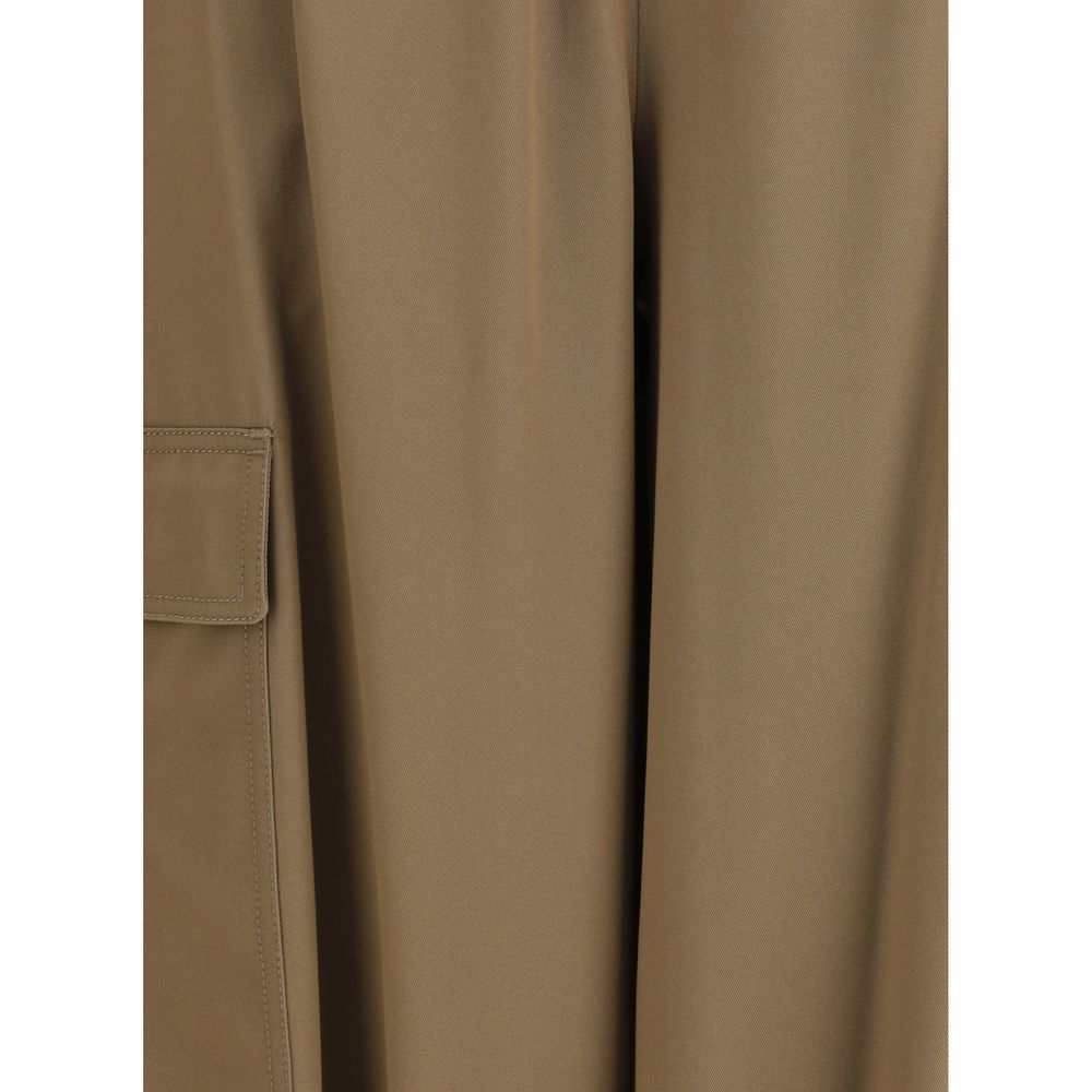 Max Mara Beige Cotton Cargo Pants - Image 3