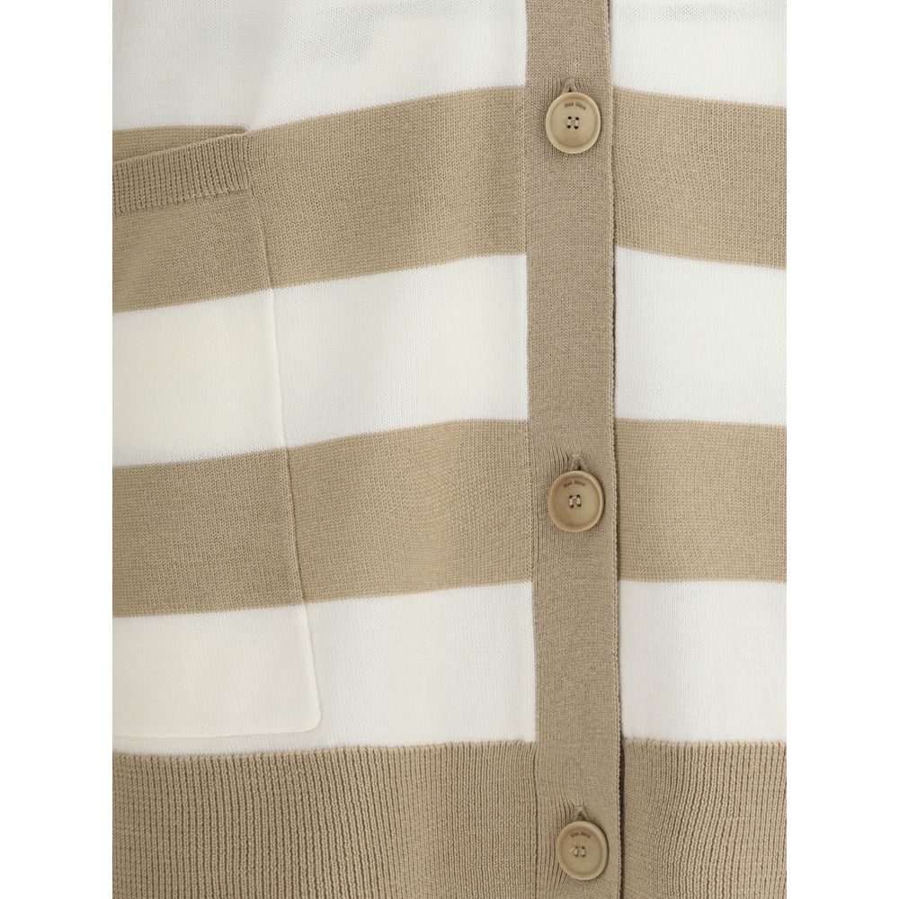 Max Mara Multicolor Fleece Wool Cardigan - Image 3