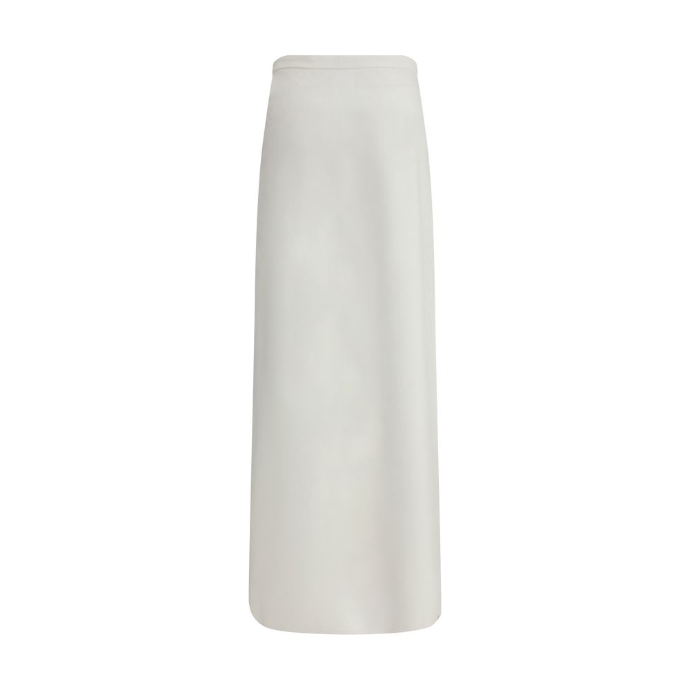 Max Mara White Viscose Long Skirt - Image 2