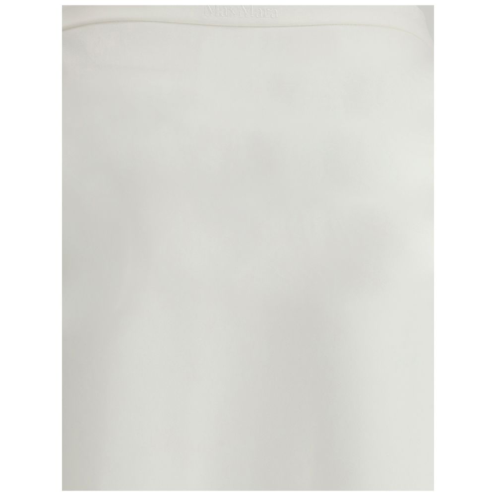 Max Mara White Viscose Long Skirt - Image 3