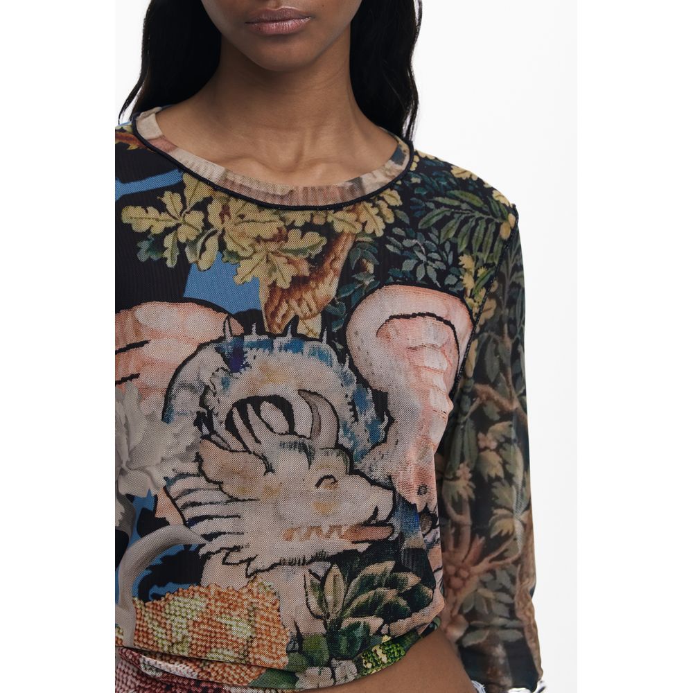 Desigual Black Polyester Women T-Shirt - Image 3