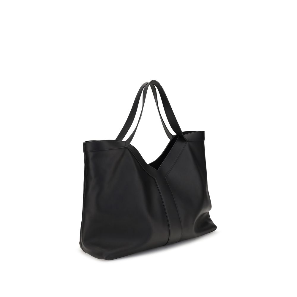 Saint Laurent Black Calf Leather Bos Taurus Shoulder Bag - Image 2