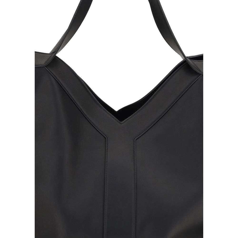 Saint Laurent Black Calf Leather Bos Taurus Shoulder Bag - Image 4