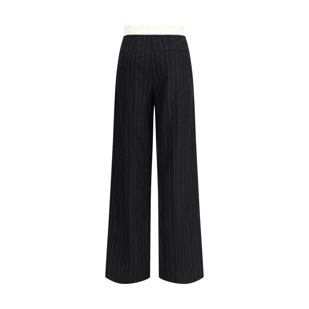 Forte_Forte Black Wool Dress Pants - Image 2