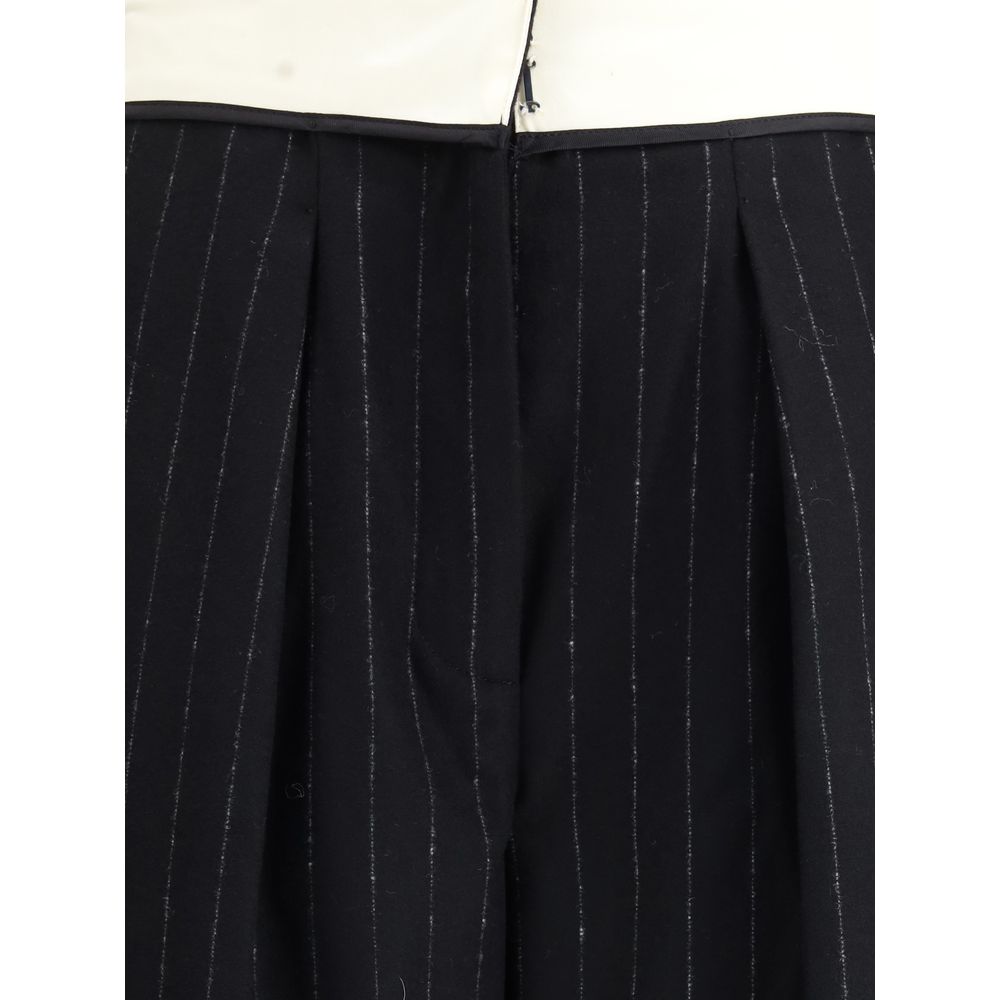 Forte_Forte Black Wool Dress Pants - Image 3