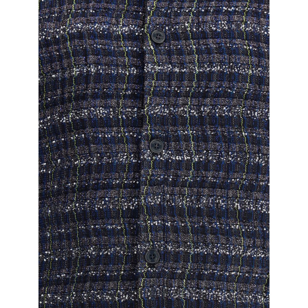 Missoni Blue Viscose Coat - Image 3