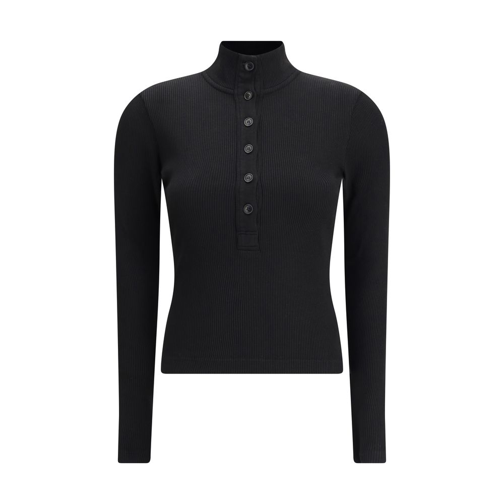 Citizens of Humanity Black Cotton Longsleeve Shirt