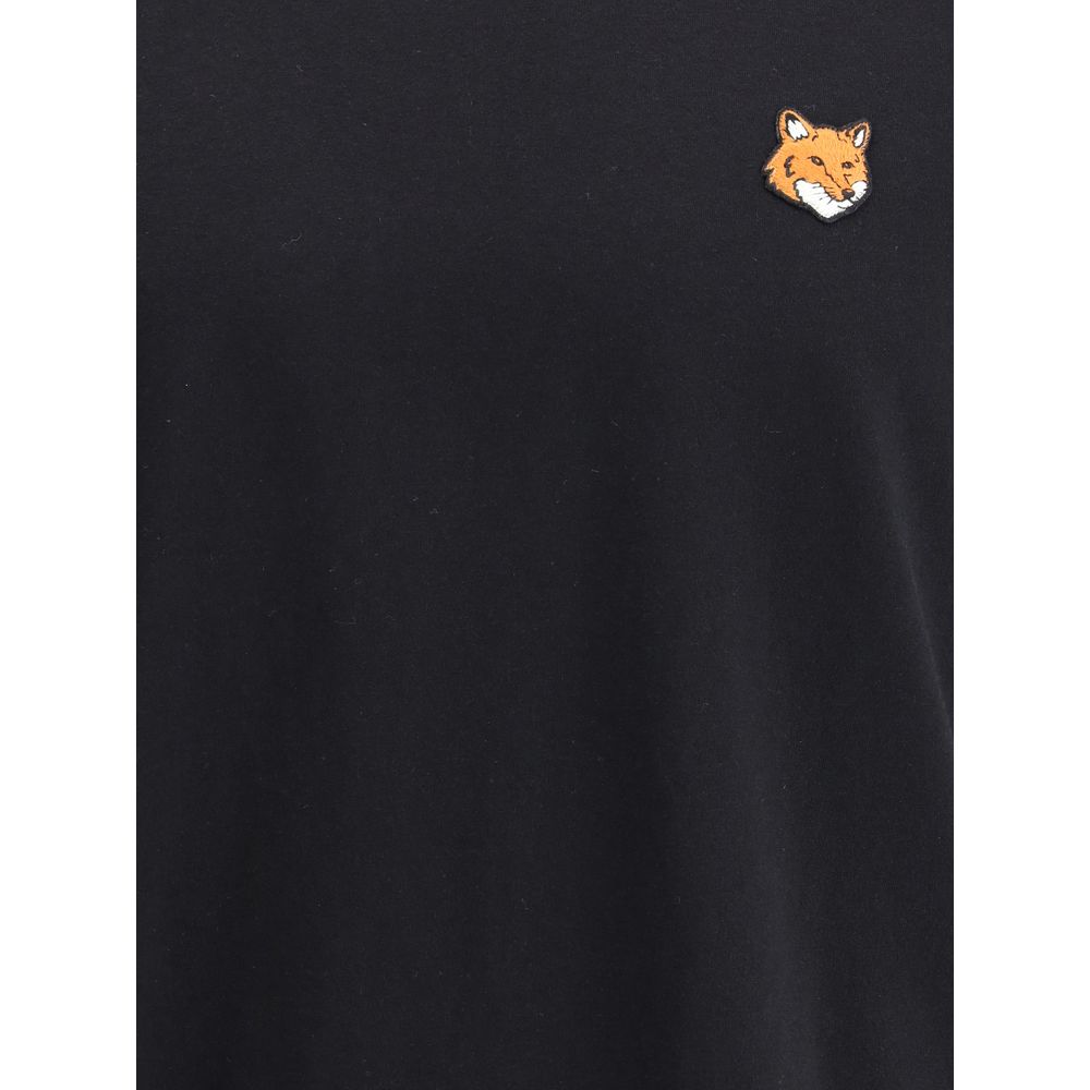Maison Kitsuné Black Cotton T-Shirt - Image 3