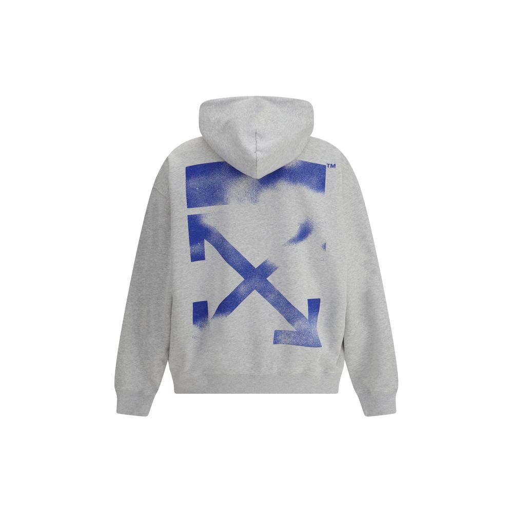 Off-White Gray Cotton Sweatshirt - Image 2