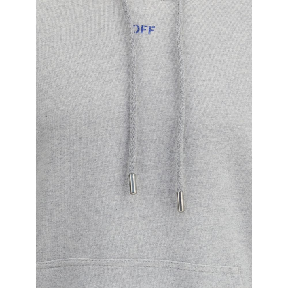 Off-White Gray Cotton Sweatshirt - Image 3
