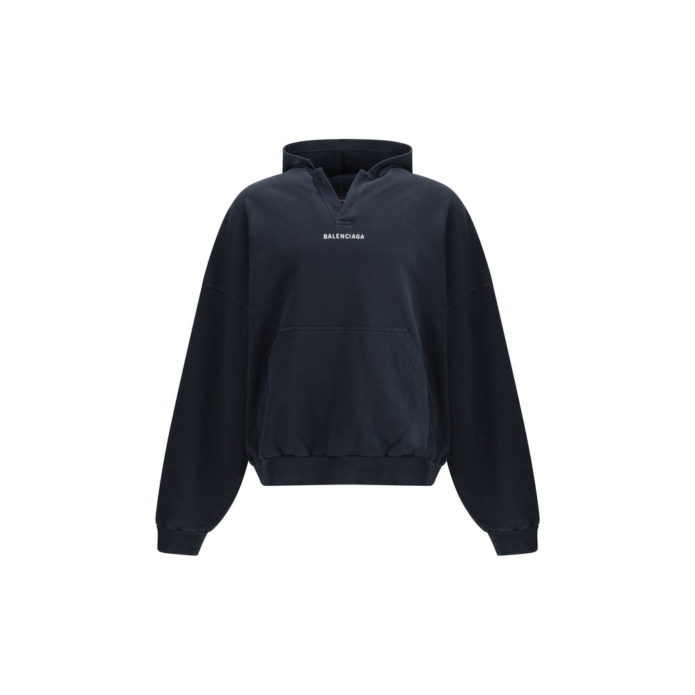 Balenciaga Black Cotton Sweatshirt