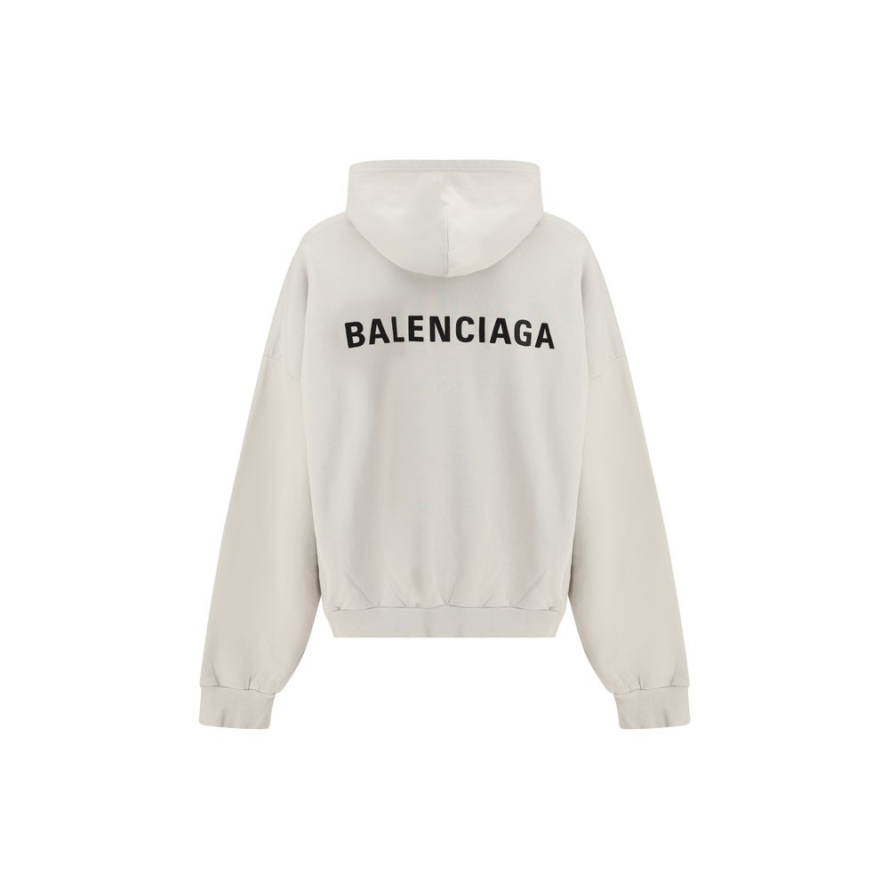 Balenciaga White Cotton Sweatshirt - Image 2
