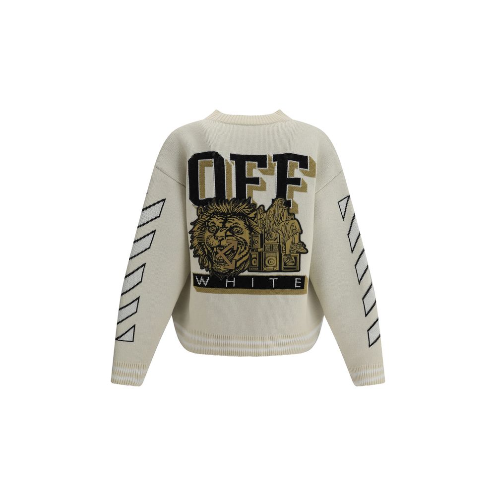 Off-White Cream Cotton Cardigan - Image 2