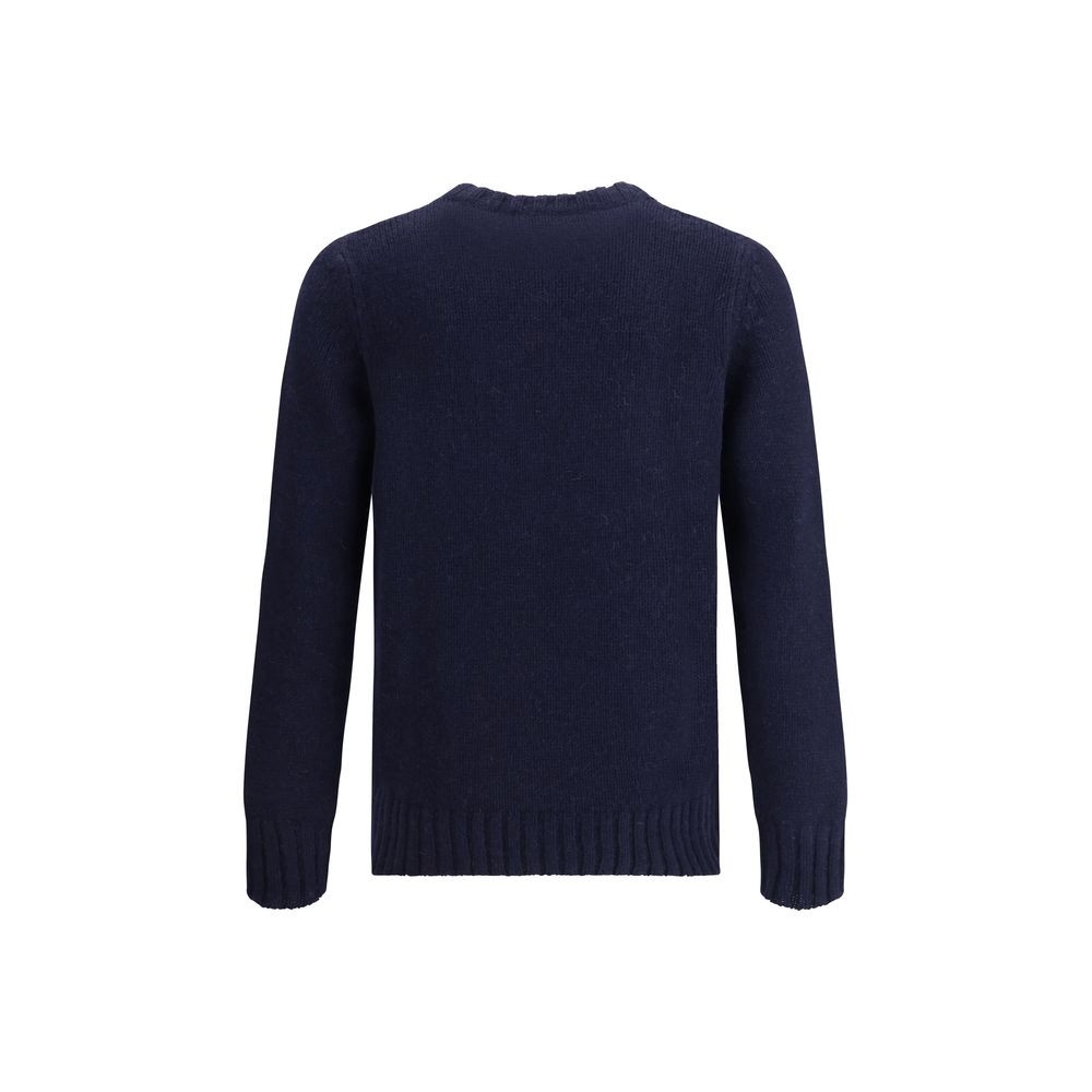 Aragona Cashmere Blue Merino Wool Sweatshirt - Image 2