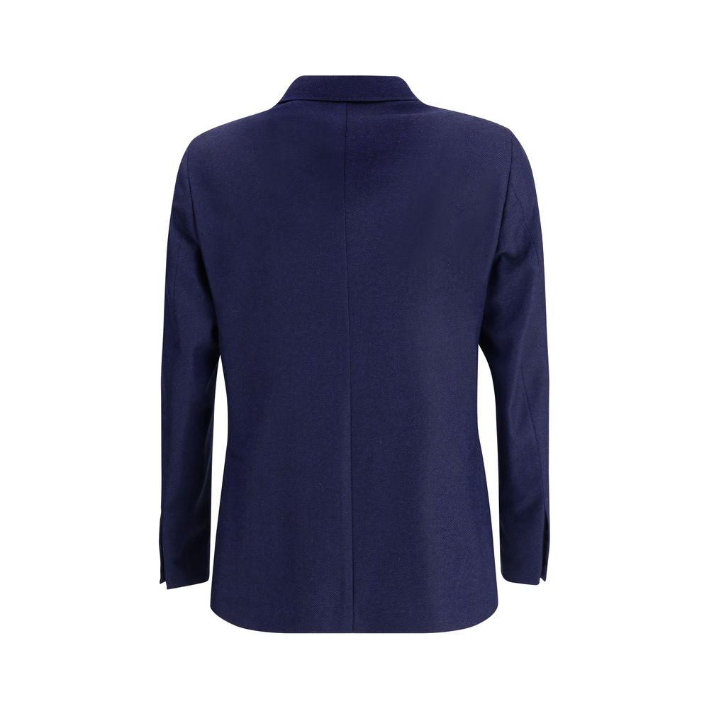 Gi Capri Blue Fleece Wool Coat - Image 2