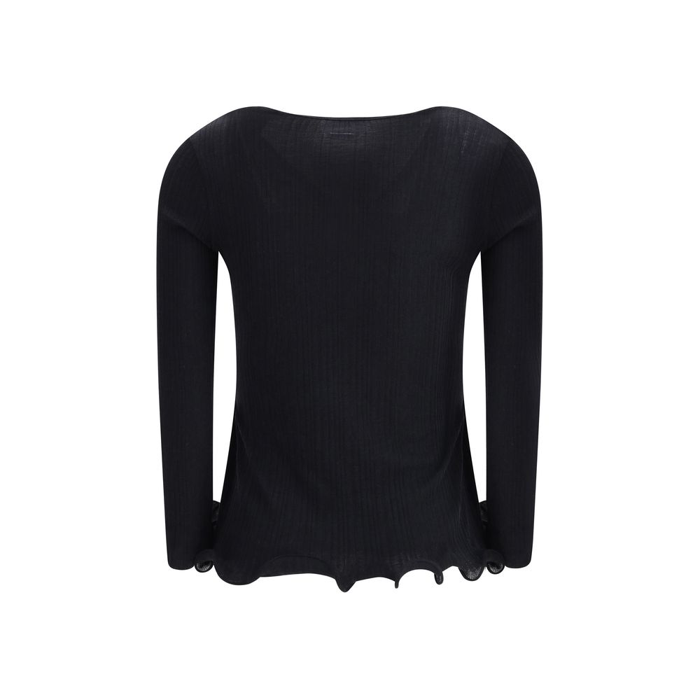 Fendi Black Fleece Wool Top - Image 2