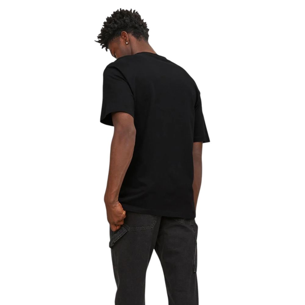 Jack Jones Black Cotton T-Shirt - Image 2