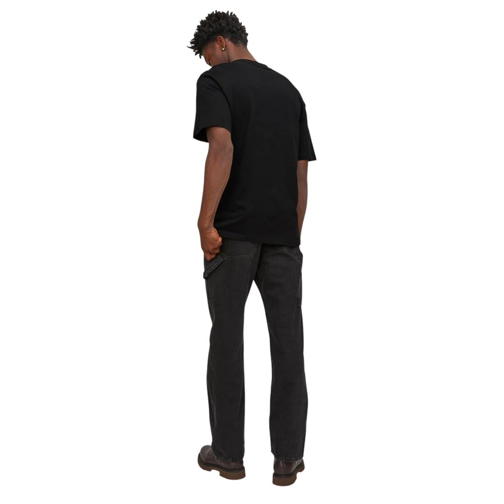 Jack Jones Black Cotton T-Shirt - Image 3