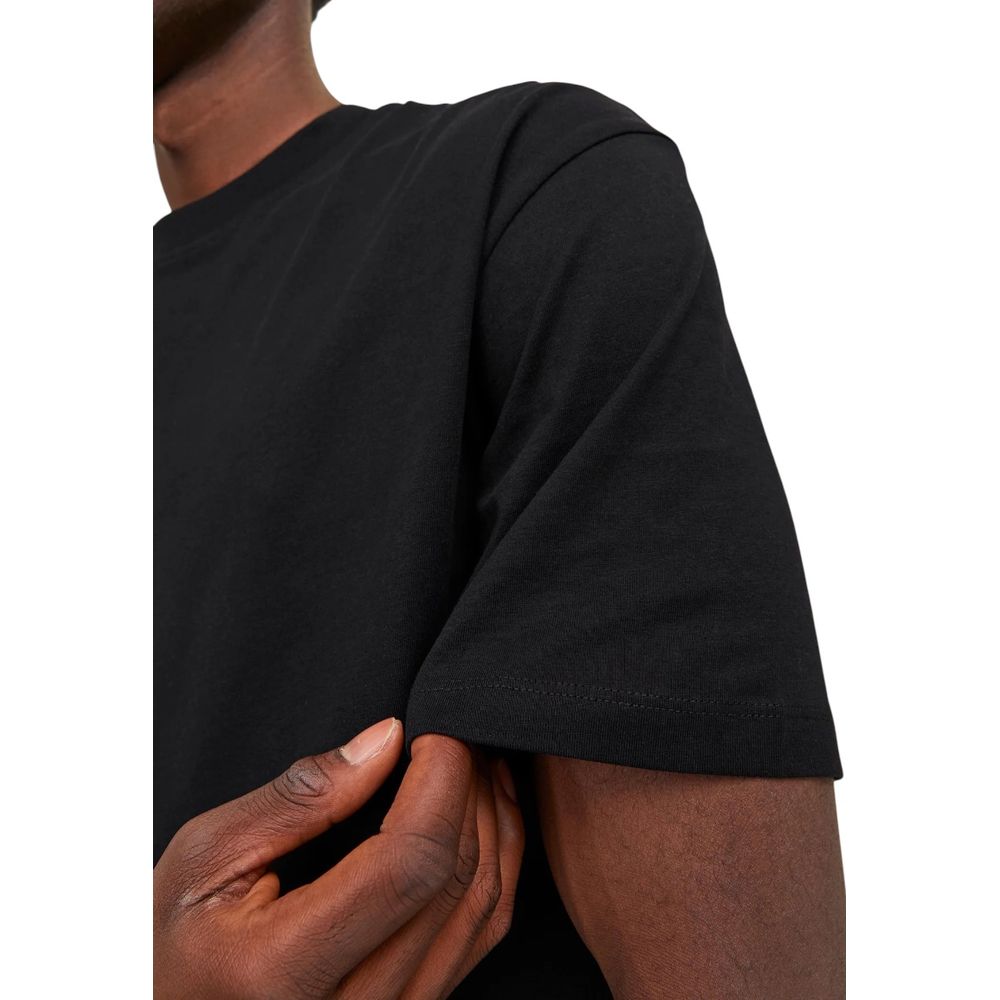 Jack Jones Black Cotton T-Shirt - Image 4