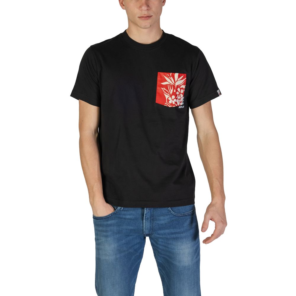 Replay Black Cotton T-Shirt - Image 5