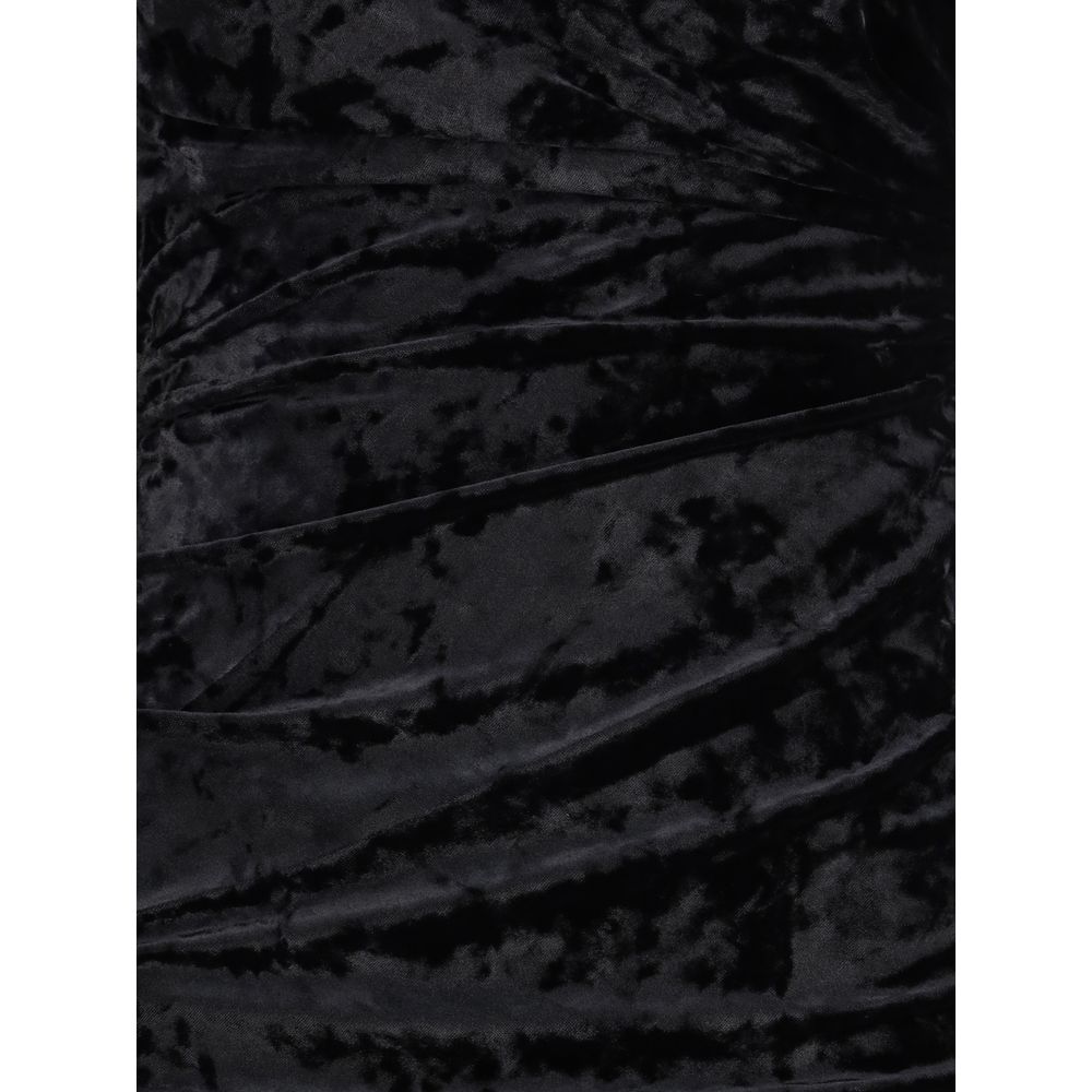 Ganni Black Recycled Polyester Cocktail Dress - Image 3