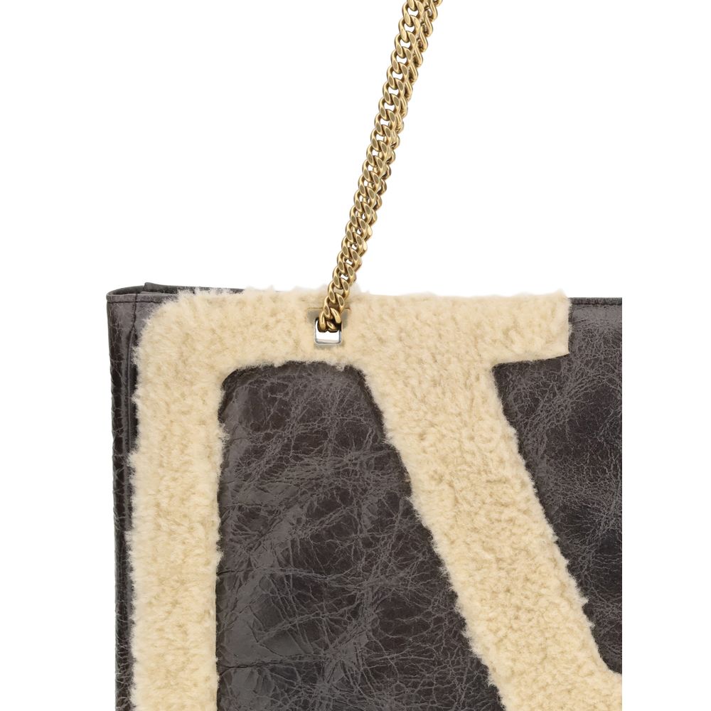 Valentino Garavani Black Lamb Ovis Aries Aries Shoulder Bag - Image 4
