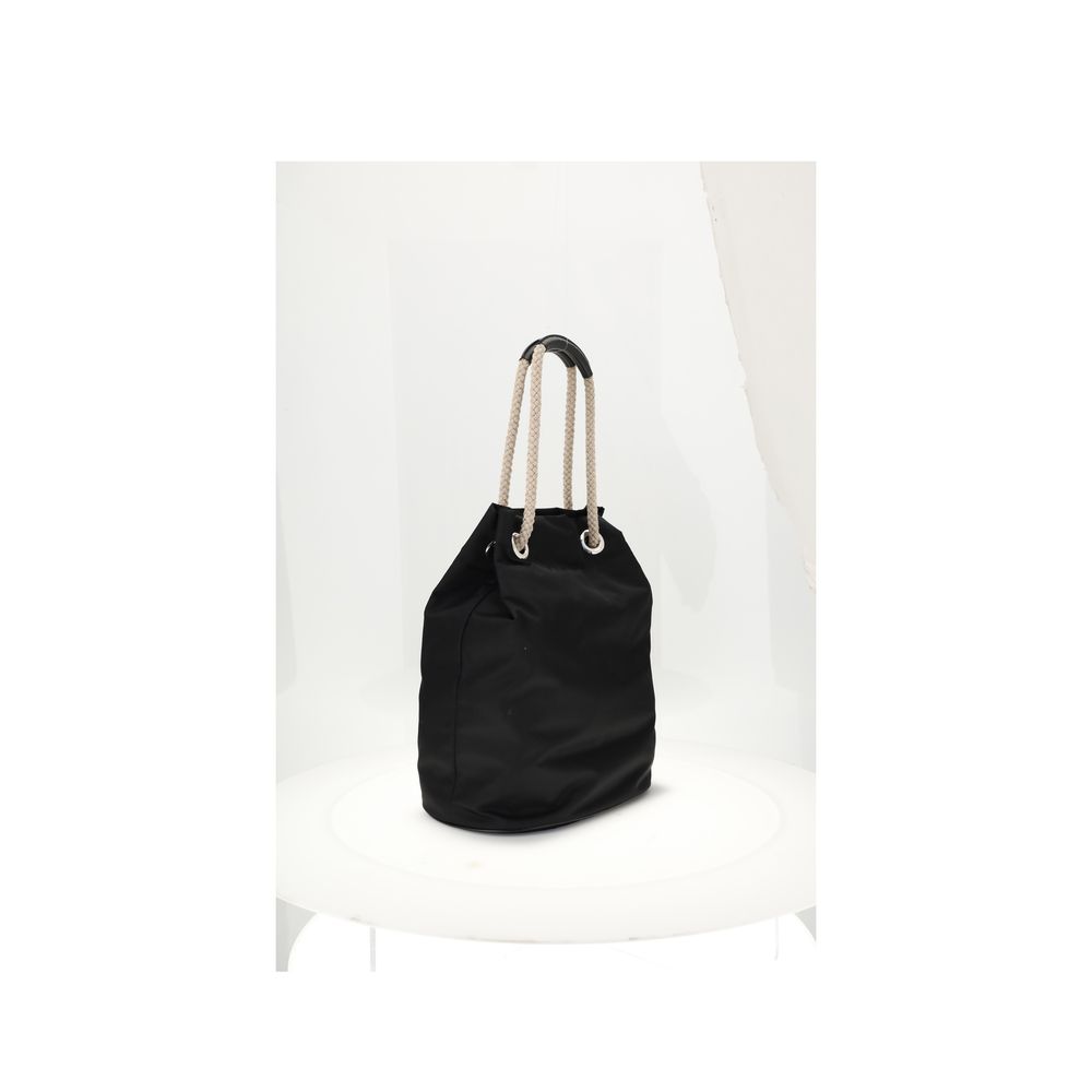 Prada Black Recycled Polyamide Shoulder Bag - Image 3