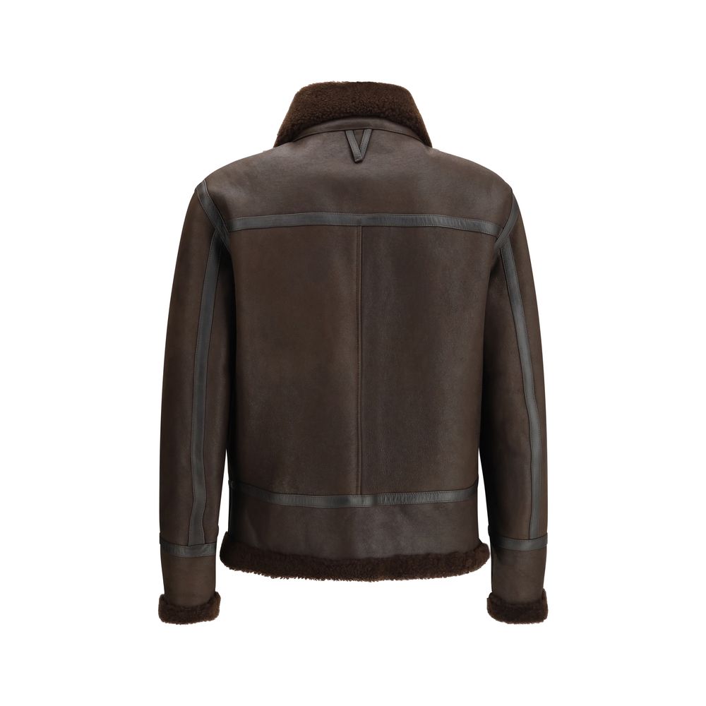 Valstar Brown Calf Leather Bos Taurus Coat - Image 2