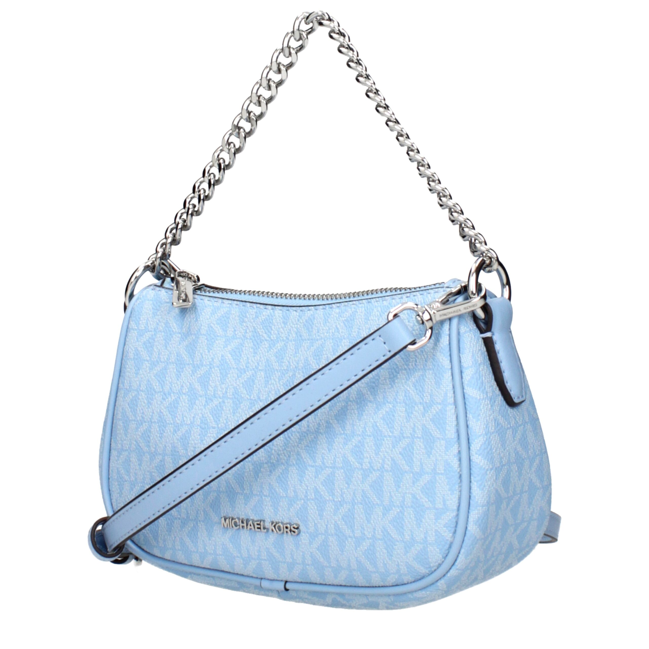 Michael Kors Light Blue Fabric Handbag - Image 2