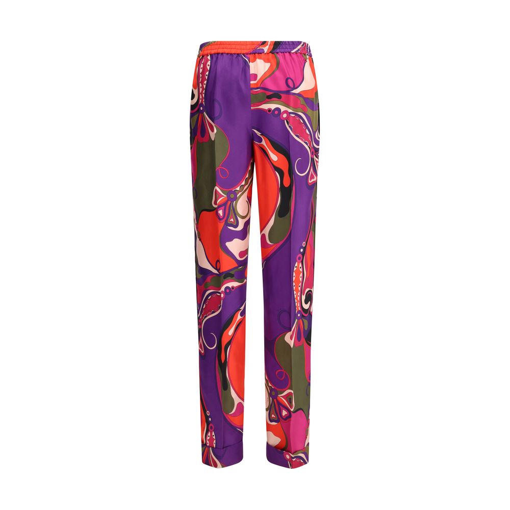 Emilio Pucci Multicolor Silk Casual Pants - Image 2