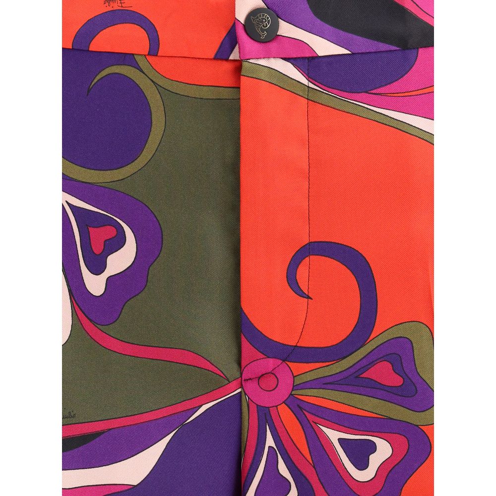 Emilio Pucci Multicolor Silk Casual Pants - Image 3