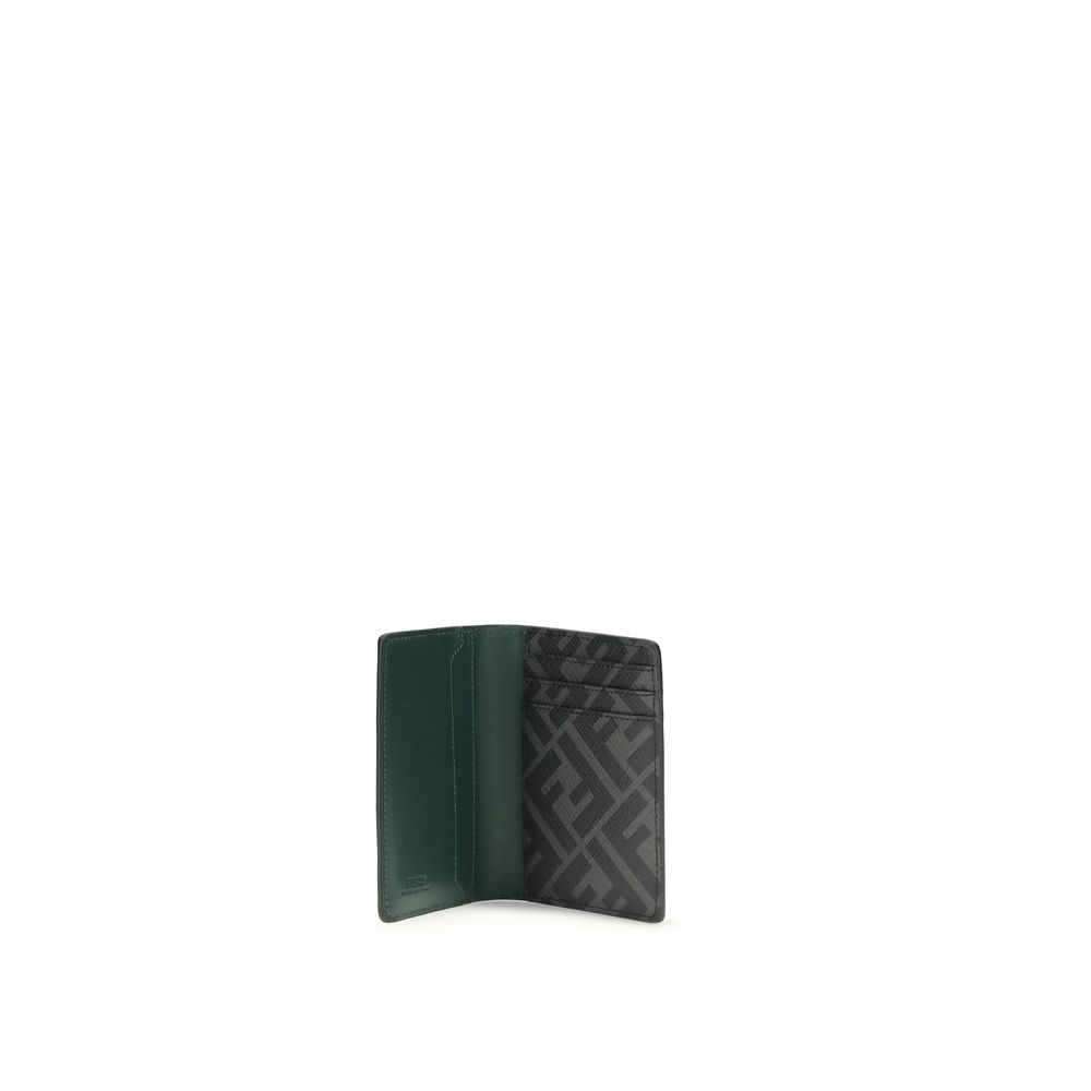 Fendi Black Calf Leather Bos Taurus Wallet - Image 3