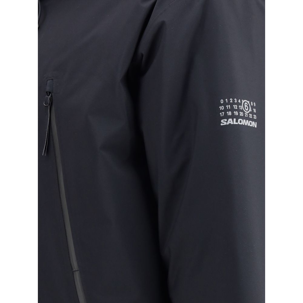 MM6 Black Polyester Parka - Image 3