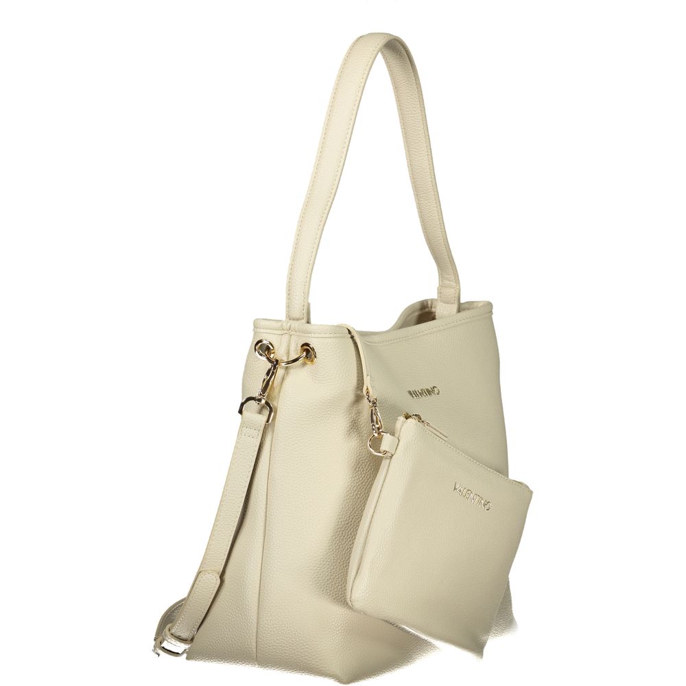 Mario Valentino Beige Polyurethane Women Shoulder Bag - Image 3