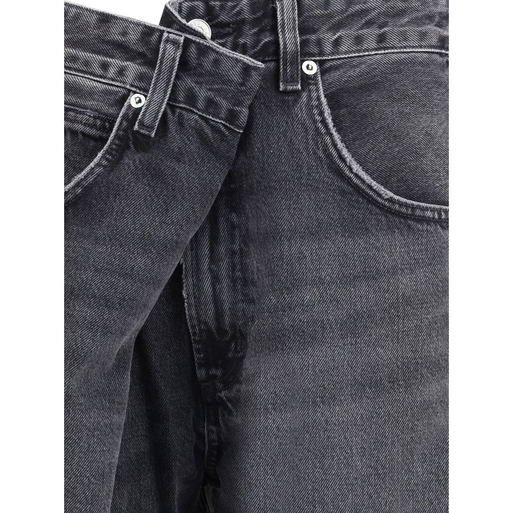Agolde Gray Cotton Jeans Denim - Image 3