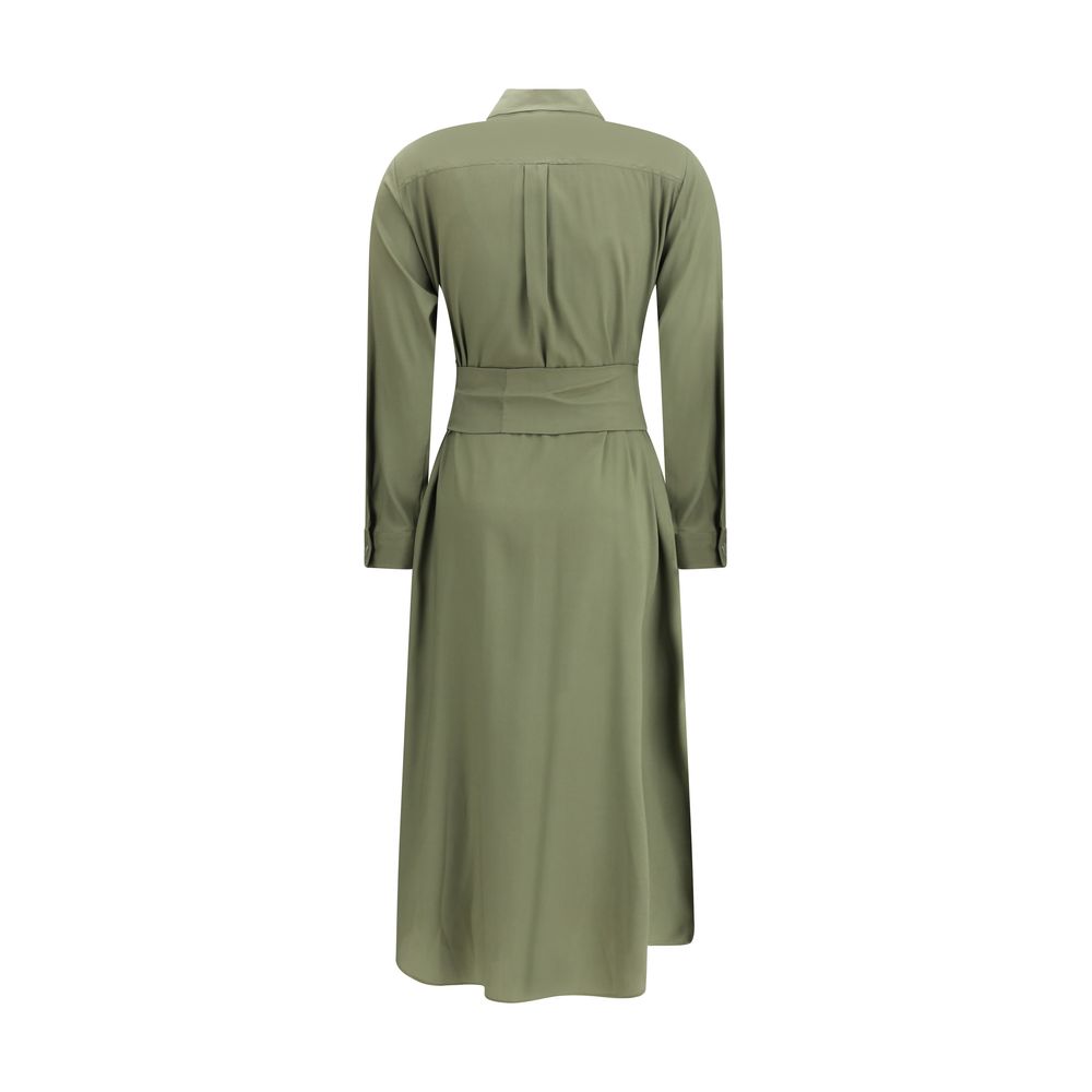 Ella Bicolor Silk Casual Dress - Image 2
