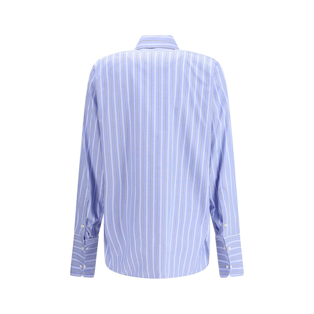 Margiela Light Blue Cotton Pattern Shirt - Image 2