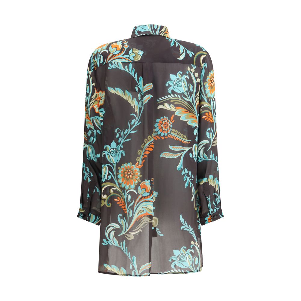 Etro Multicolor Silk Pattern Shirt - Image 2
