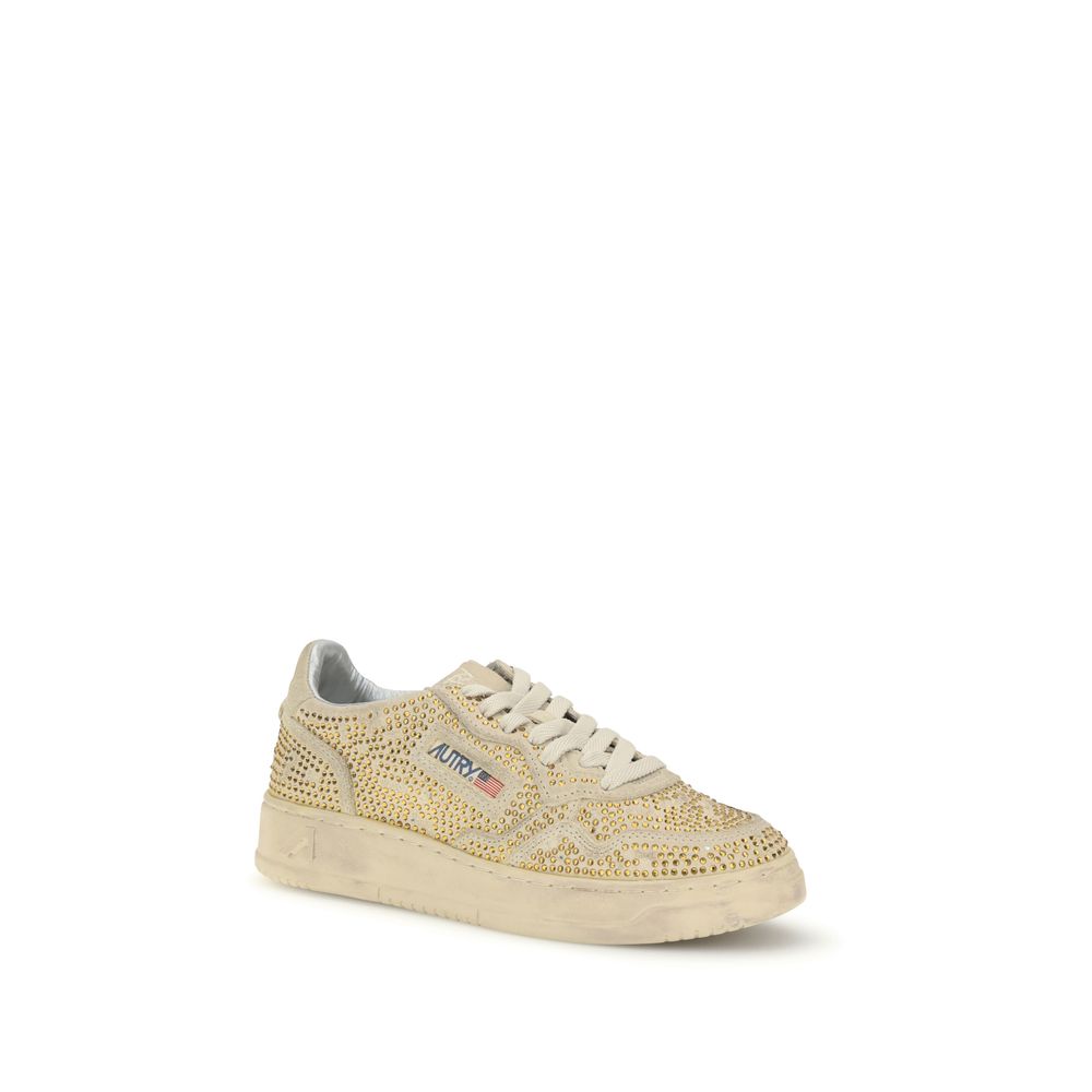 Autry Beige Rubber Low Top Sneakers - Image 2