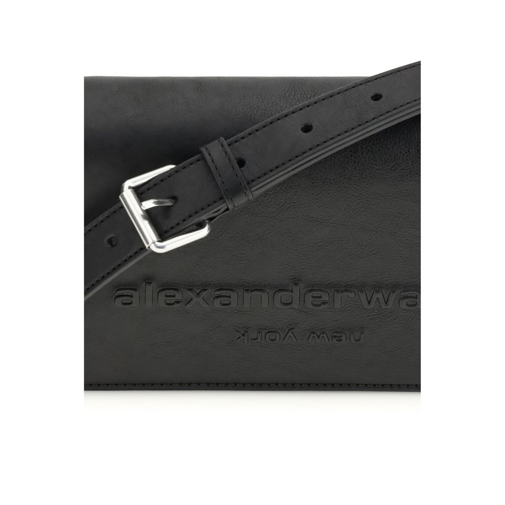 Alexander Wang Black Calf Leather Bos Taurus Shoulder Bag - Image 4