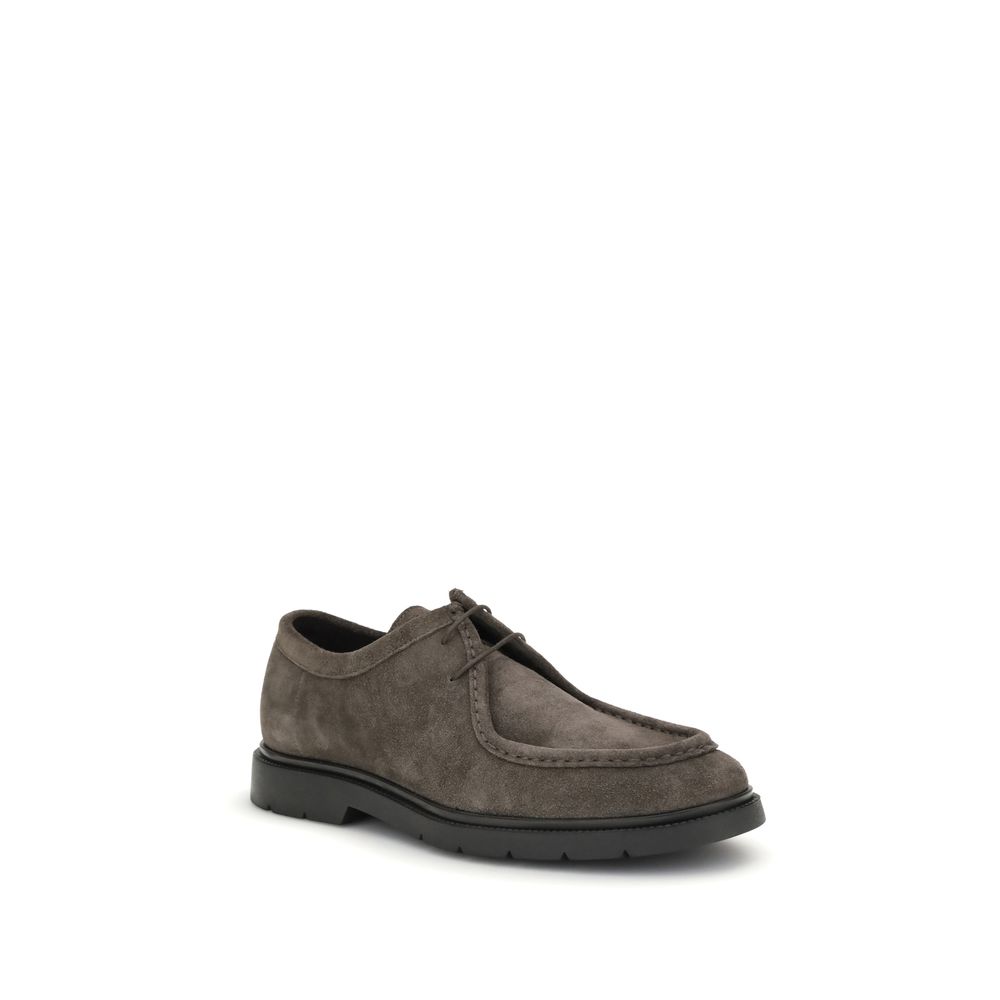 Kiton Brown Leather Oxfords And Derbies - Image 2
