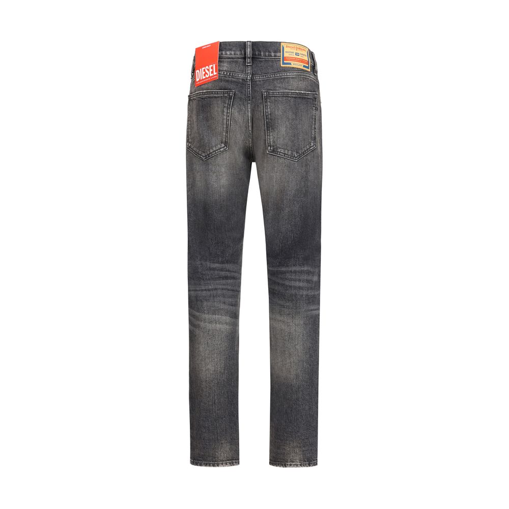 Diesel Gray Cotton Relaxed Fit Jeans - Image 2