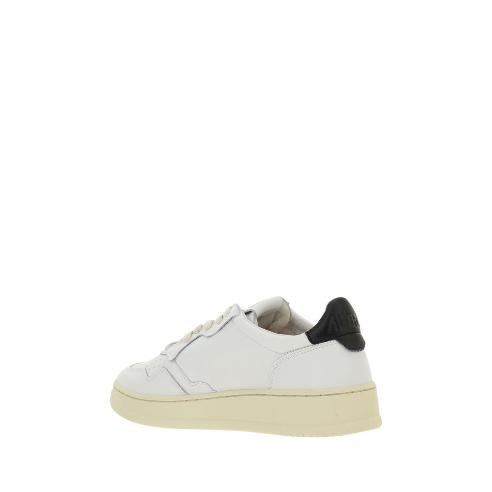 Autry White Calf Leather Bos Taurus Sneakers - Image 3