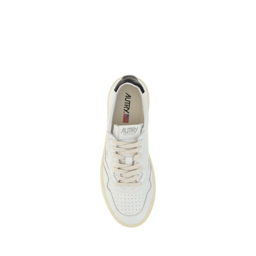 Autry White Calf Leather Bos Taurus Sneakers - Image 4
