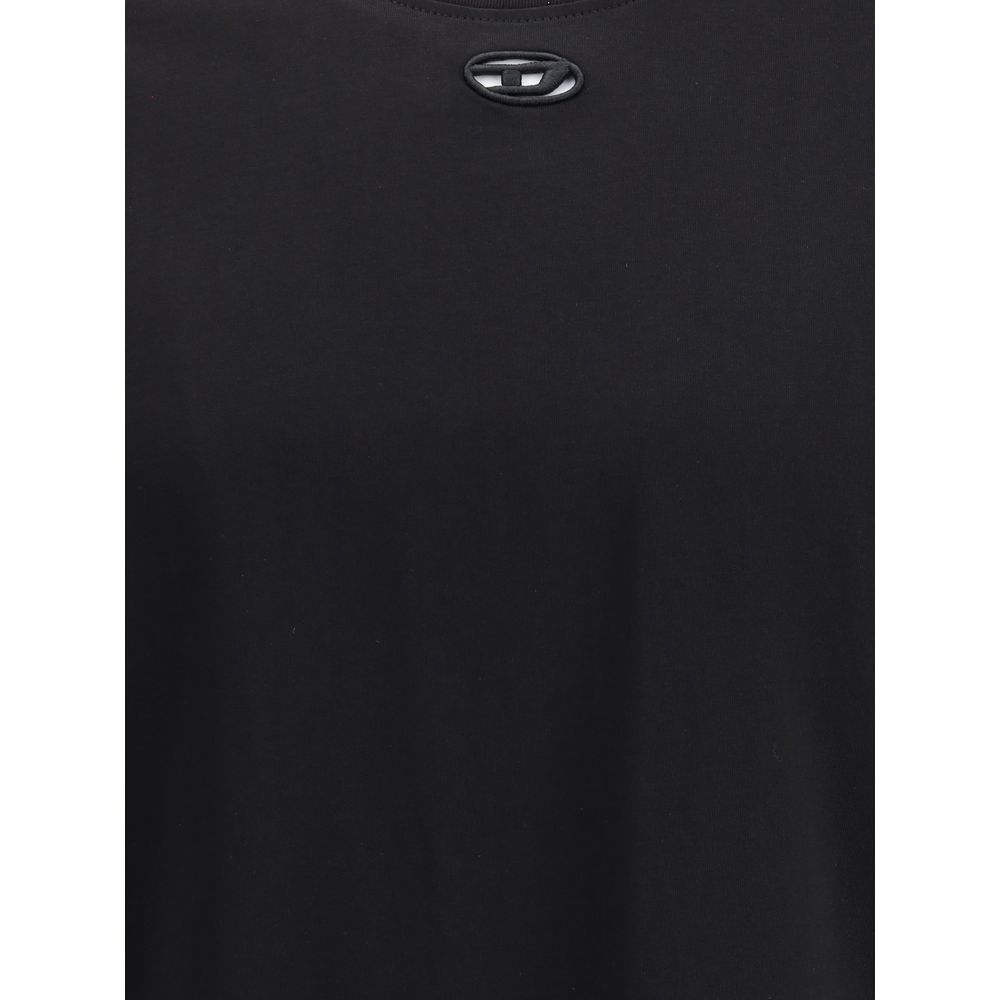 Diesel Black Cotton T-Shirt - Image 3