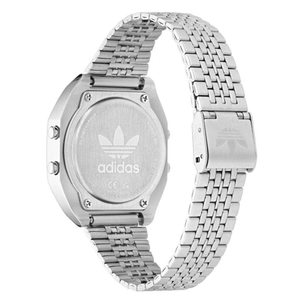 Adidas Gray Stainless Steel Digital Watch - Image 3