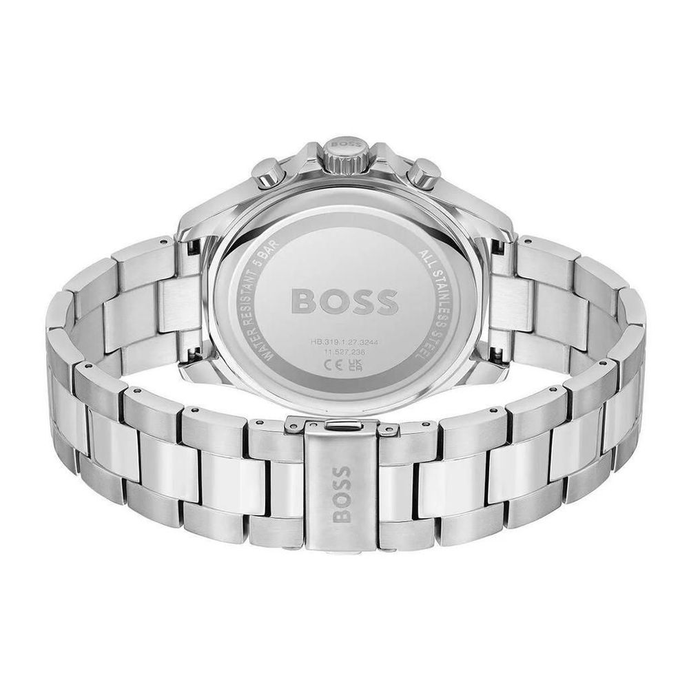 Hugo Boss Gray Stainless Steel Dress Watch - Image 2