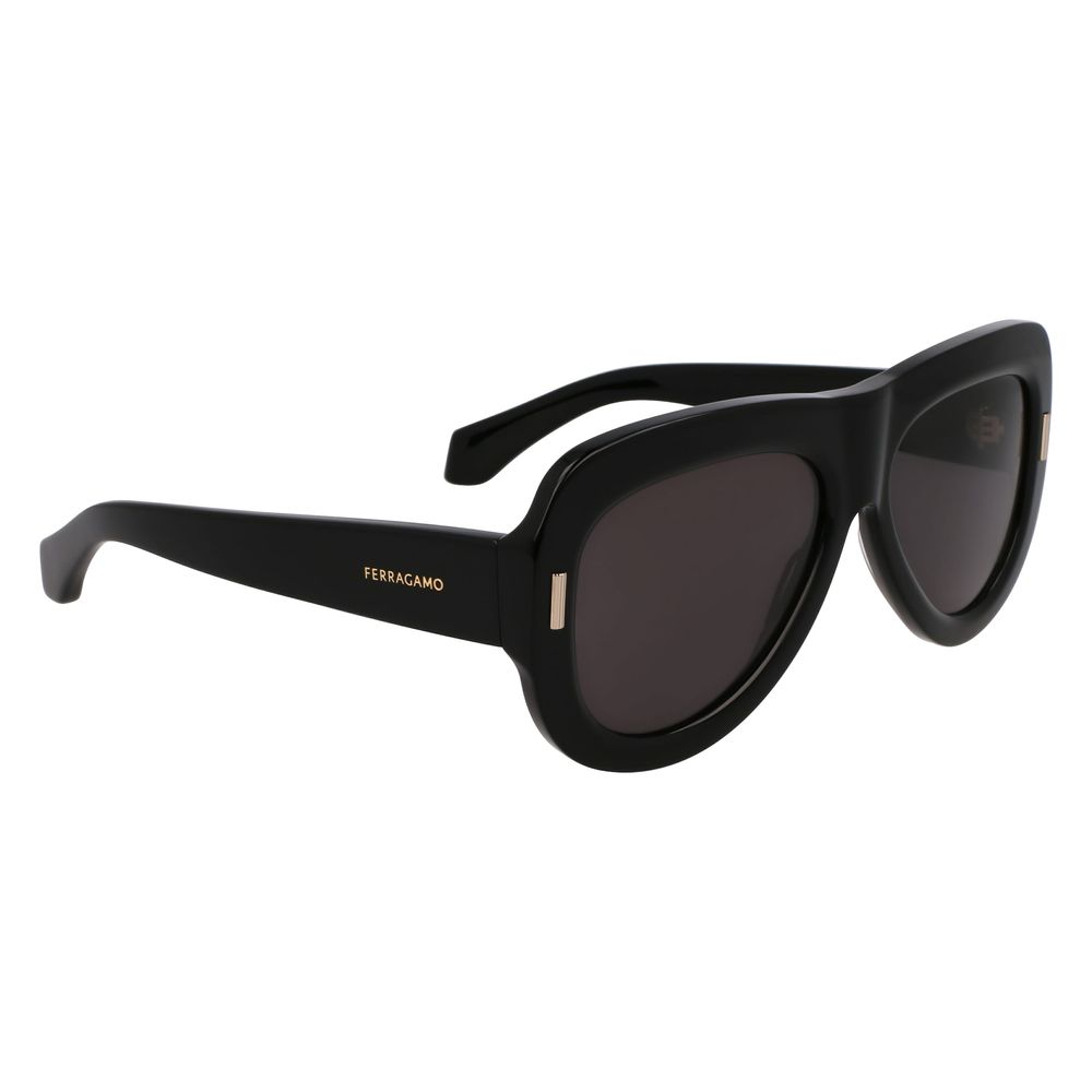 Ferragamo Black Acetate Sunglasses - Image 3